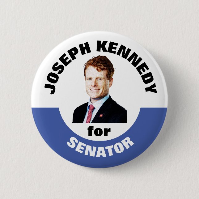 Badge Rond 5 Cm Joseph Kennedy pour le sénateur (Devant)