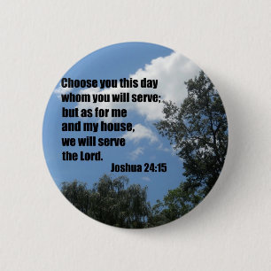 Badge Rond 5 Cm Joshua 24:15