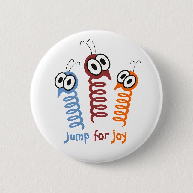 Badge Rond 5 Cm Jote Jump de joie citer drôle (Devant)