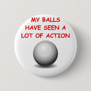 Badge Rond 5 Cm jouer au golf