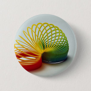 Badge Rond 5 Cm Jouet furtif d'arc-en-ciel coloré pour des enfants