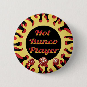 Badge Rond 5 Cm joueur chaud de bunco