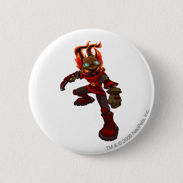 Badge Rond 5 Cm Joueur d'Acara Moltara (Devant)