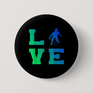 Badge Rond 5 Cm Joueur de badminton raquette de squash badminton m