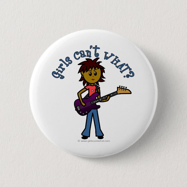 Badge Rond 5 Cm Joueur de bar sombre (Devant)
