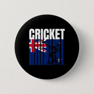 Badge Rond 5 Cm Joueur de cricket 4 
