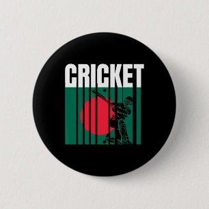 Badge Rond 5 Cm Joueur de cricket 5