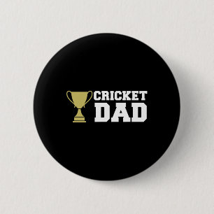 Badge Rond 5 Cm Joueur de cricket Sport 1