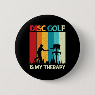 Badge Rond 5 Cm Joueur de Disc Golf _5