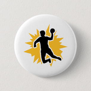 Badge Rond 5 Cm Joueur de Dodgeball