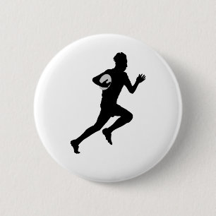 Badge Rond 5 Cm Joueur de rugby