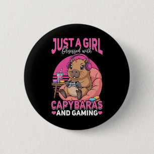 Badge Rond 5 Cm Joueur Jeu vidéo Capyra