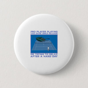 Badge Rond 5 Cm Joueur Pro Jouant à ce jeu