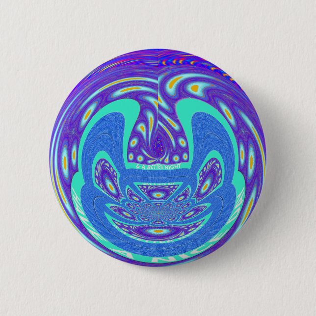 Badge Rond 5 Cm Jouez un Joyeux Jour (Devant)