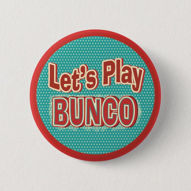 Badge Rond 5 Cm Jouons Bunco (Devant)