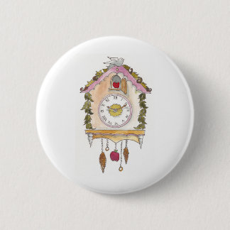 Badge Rond 5 Cm Jour cinquante-deux - Horloge de coucou