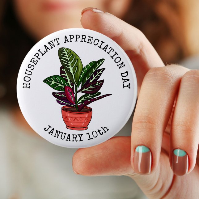 Badge Rond 5 Cm Jour d'appréciation de la maison - 10 janvier Bout (Créateur téléchargé)