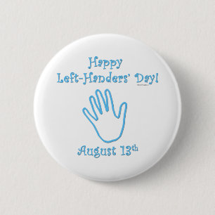 Badge Rond 5 Cm Jour de gauchers
