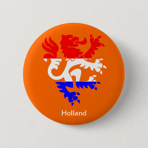 Badge Rond 5 Cm Jour de la reine hollandaise