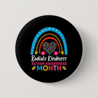 Badge Rond 5 Cm Jour de la Sensibilisation sur l'autisme mondiale 