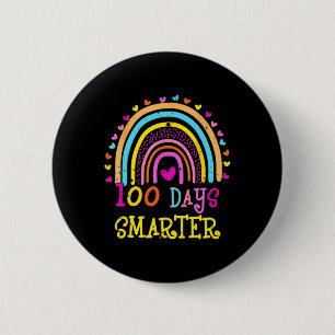 Badge Rond 5 Cm Jour De L'École Enseignant - 100 Jours Smarter Arc