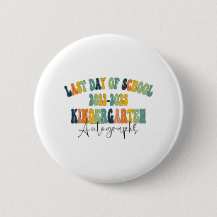 Badge Rond 5 Cm Jour De L'École maternelle Autographes 2023