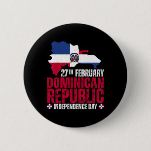 Badge Rond 5 Cm Jour de l'indépendance de la République Drapeau et