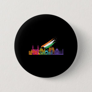 Badge Rond 5 Cm Jour de l'Indépendance Graphisme Tee - shirts Aime
