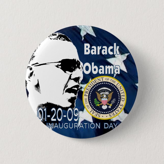 Badge Rond 5 Cm Jour de l'investiture (Devant)