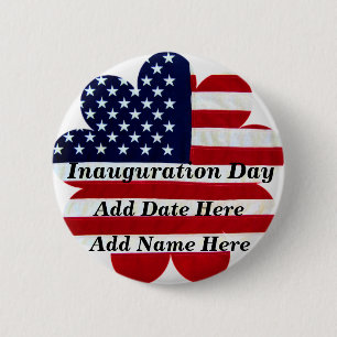 Badge Rond 5 Cm Jour de l'investiture, USA_Button