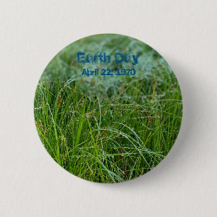 Badge Rond 5 Cm Jour de l'terre : 22 avril 1970