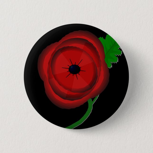 Badge Rond 5 Cm Jour de pavot - insigne (Devant)