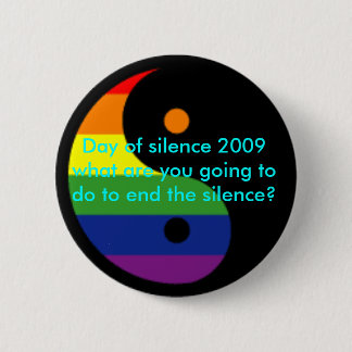 Badge Rond 5 Cm jour de silence