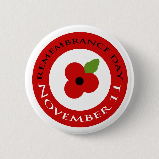 Badge Rond 5 Cm Jour de souvenir - insigne (Devant)