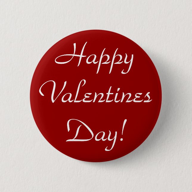 Badge Rond 5 Cm Jour de Valentines heureux ! (Devant)