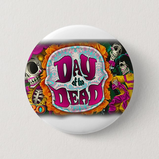 Badge Rond 5 Cm Jour des morts (Devant)