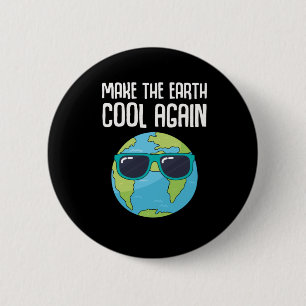 Badge Rond 5 Cm Jour des terres cool Planète Économiser l'environn