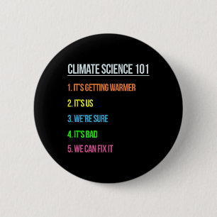 Badge Rond 5 Cm Jour des terres de la marche scientifique sur le c