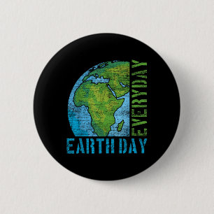 Badge Rond 5 Cm Jour des terres quotidien