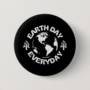 Badge Rond 5 Cm Jour des terres tous les jours