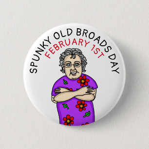 Badge Rond 5 Cm Jour des vieux Brothers 1er février