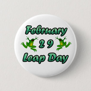 Badge Rond 5 Cm Jour du saut 29 février