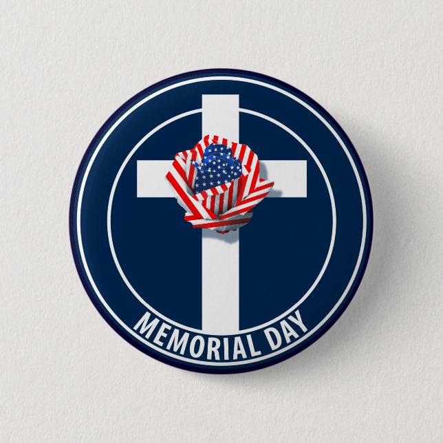 Badge Rond 5 Cm Jour du Souvenir (Devant)