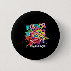 Badge Rond 5 Cm Jour Du Terrain 2022 Jardin D'Enfants Laisser Les
