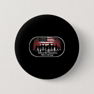 Badge Rond 5 Cm Jour Fier Américain