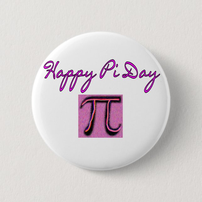 Badge Rond 5 Cm Jour heureux de pi--Artsy (Devant)