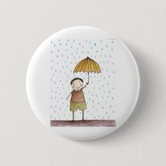 Badge Rond 5 Cm Jour pluvieux