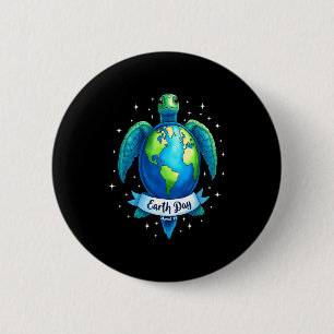 Badge Rond 5 Cm Journée de la Terre 2025 Restaurer la Terre Mer Jo