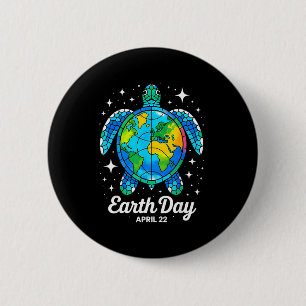 Badge Rond 5 Cm Journée de la Terre 2026 Restaurer la Terre Mer Jo