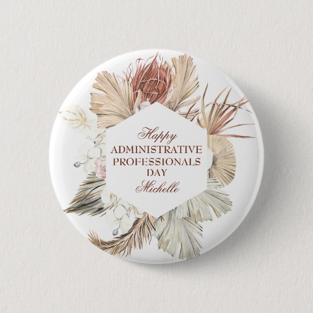 Badge Rond 5 Cm Journée des professionnels de l'administration per (Devant)